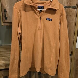 Patagonia Orange Fleece Pullover